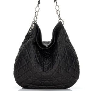 Authentic Dior Cannage Hobo Shoulder Bag